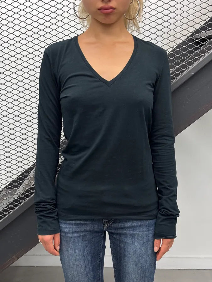 Jean Paul Gaultier Black Cotton Decorative Button Longsleeves GsEXajw 1