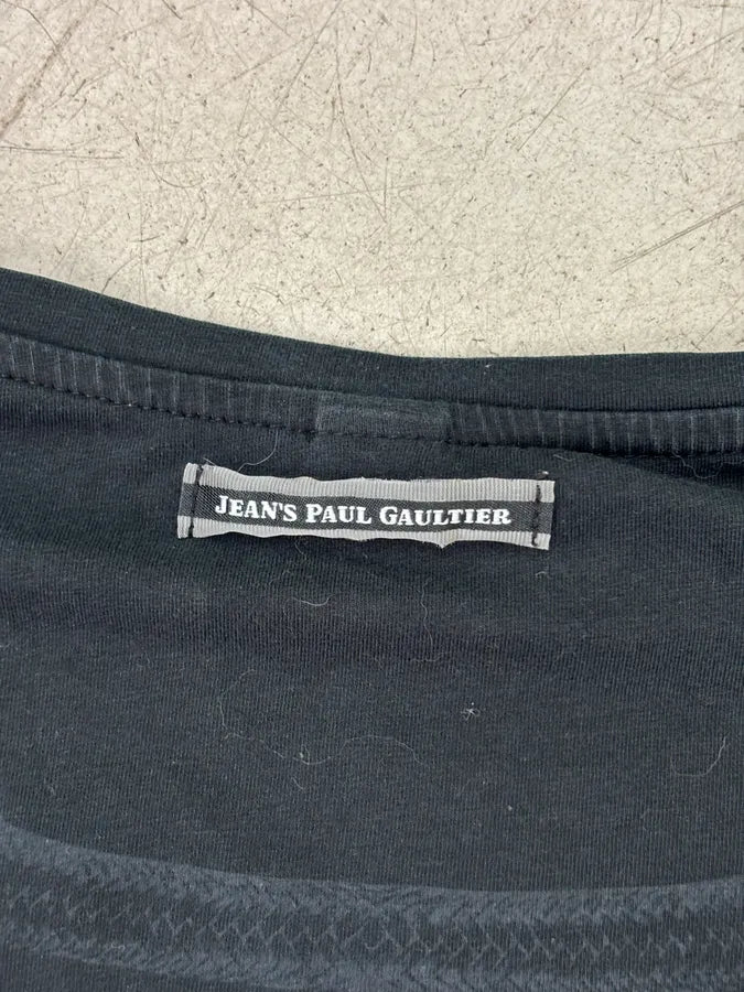 Jean Paul Gaultier Black Cotton Decorative Button Longsleeves GsEXajw 6