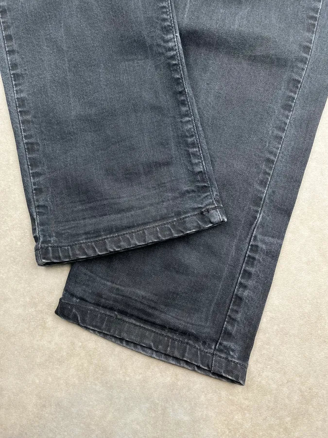 2000s Jean Paul Gaultier Black Denim Straight Leg Jeans EyRnoCa 8