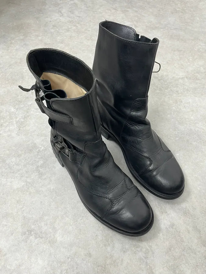Jean Paul Gaultier Black High Leather Boots rgsWnYu 2