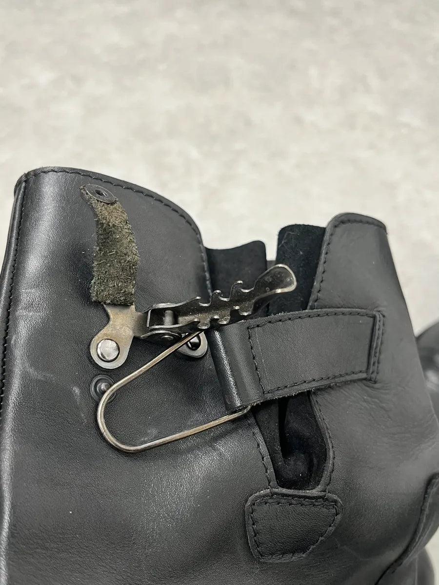 Jean Paul Gaultier Black High Leather Boots rgsWnYu 9