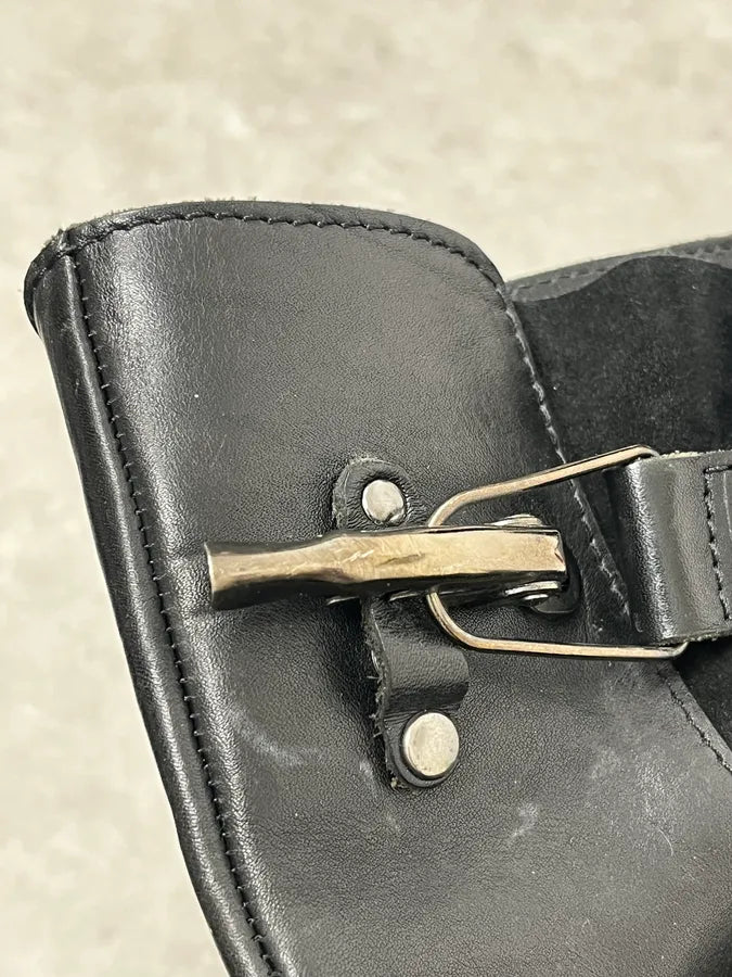 Jean Paul Gaultier Black High Leather Boots rgsWnYu 11