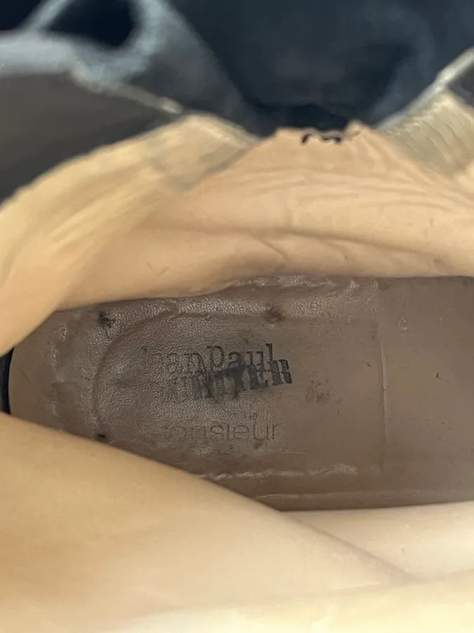 Jean Paul Gaultier Black High Leather Boots rgsWnYu 12