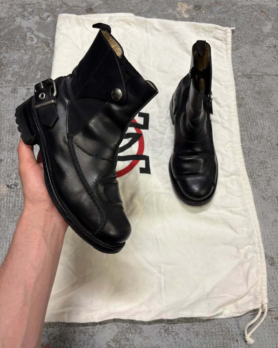 Jean Paul Gaultier Black Leather Ankle Boots UvmvyvE 0