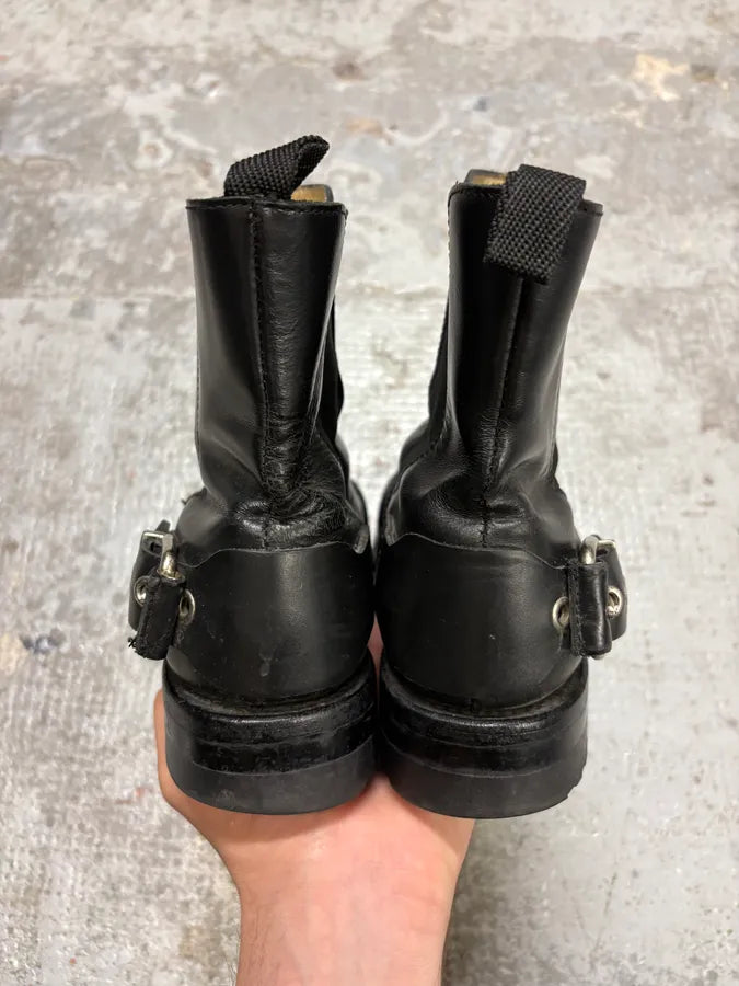 Jean Paul Gaultier Black Leather Ankle Boots UvmvyvE 6