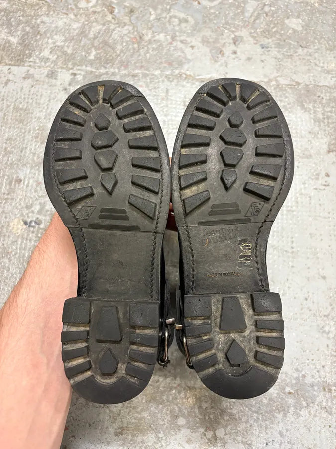 Jean Paul Gaultier Black Leather Ankle Boots UvmvyvE 7