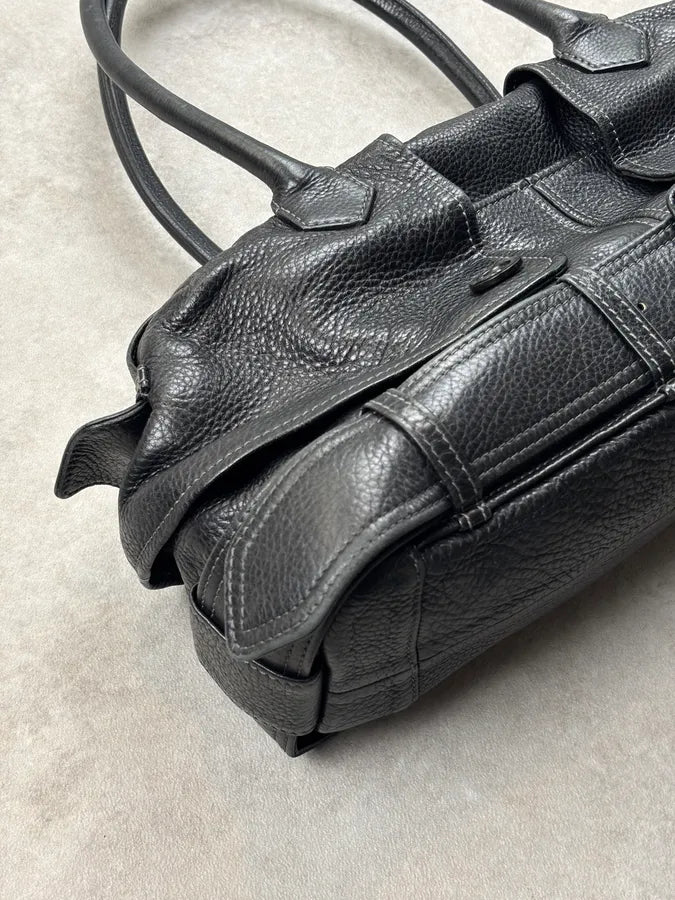 Jean Paul Gaultier Black Leather Handle Bag pUTptOs 5