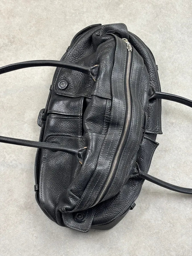 Jean Paul Gaultier Black Leather Handle Bag pUTptOs 12