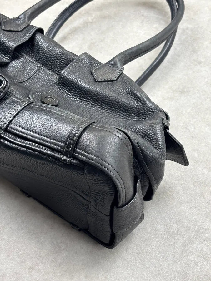 Jean Paul Gaultier Black Leather Handle Bag pUTptOs 6