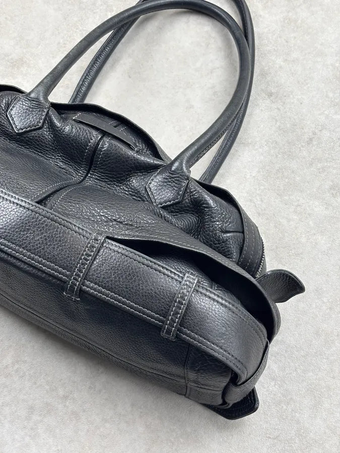Jean Paul Gaultier Black Leather Handle Bag pUTptOs 10