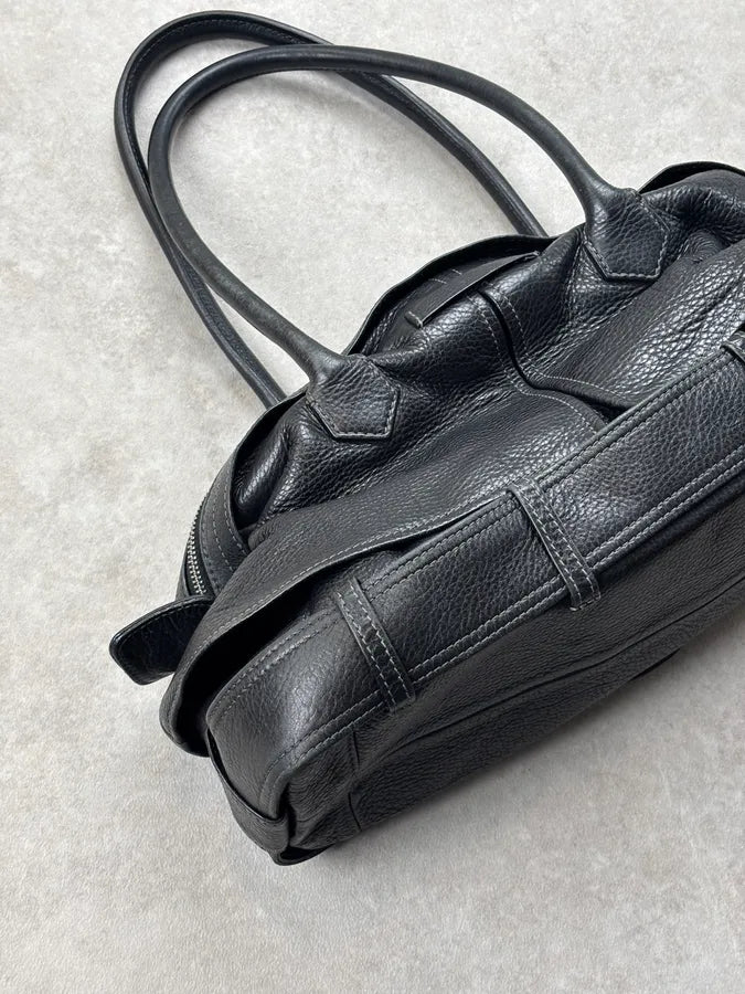 Jean Paul Gaultier Black Leather Handle Bag pUTptOs 11
