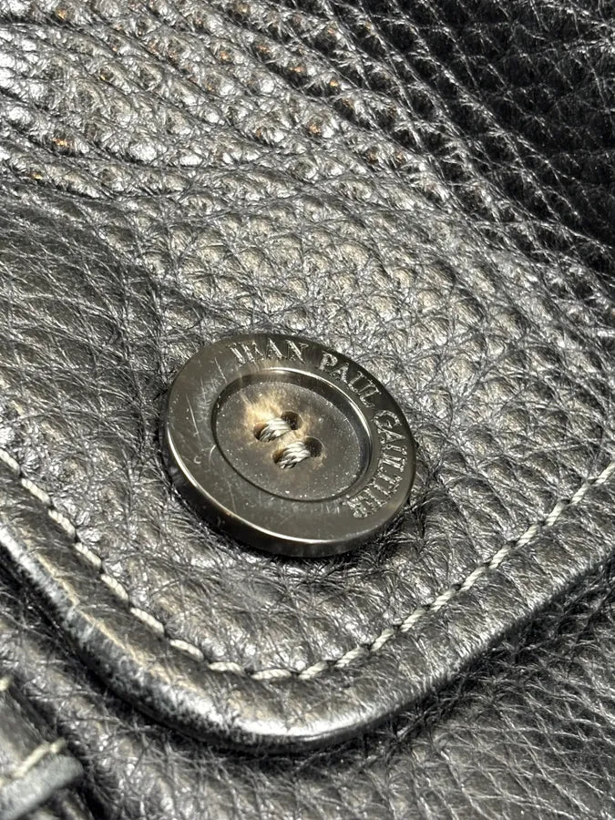 Jean Paul Gaultier Black Leather Handle Bag pUTptOs 8