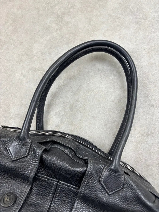 Jean Paul Gaultier Black Leather Handle Bag pUTptOs 9