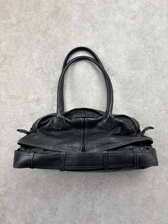 Jean Paul Gaultier Black Leather Handle Bag pUTptOs 7