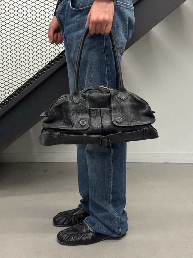 Jean Paul Gaultier Black Leather Handle Bag pUTptOs 2
