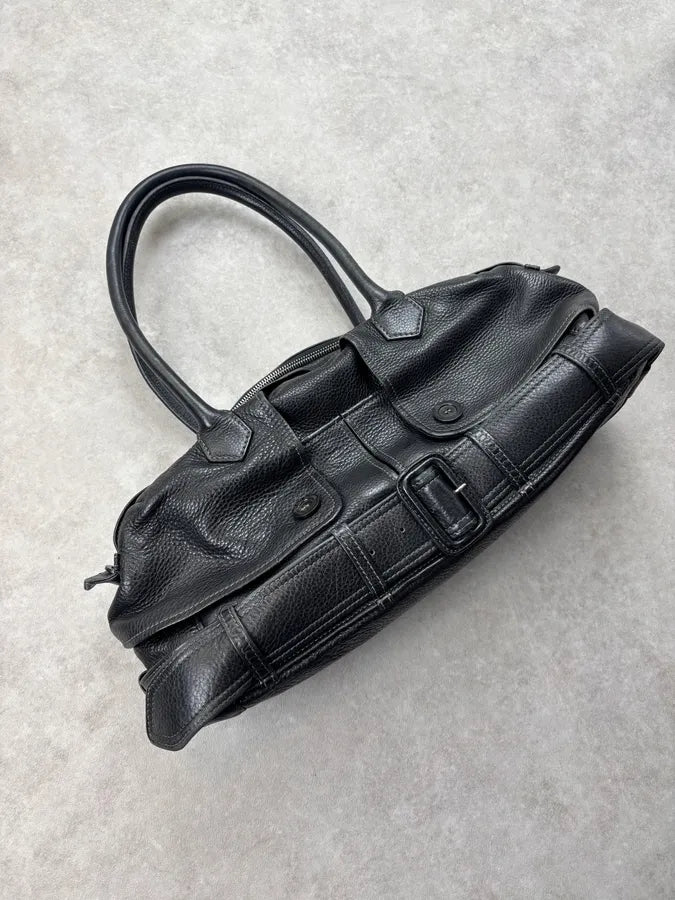 Jean Paul Gaultier Black Leather Handle Bag pUTptOs 1