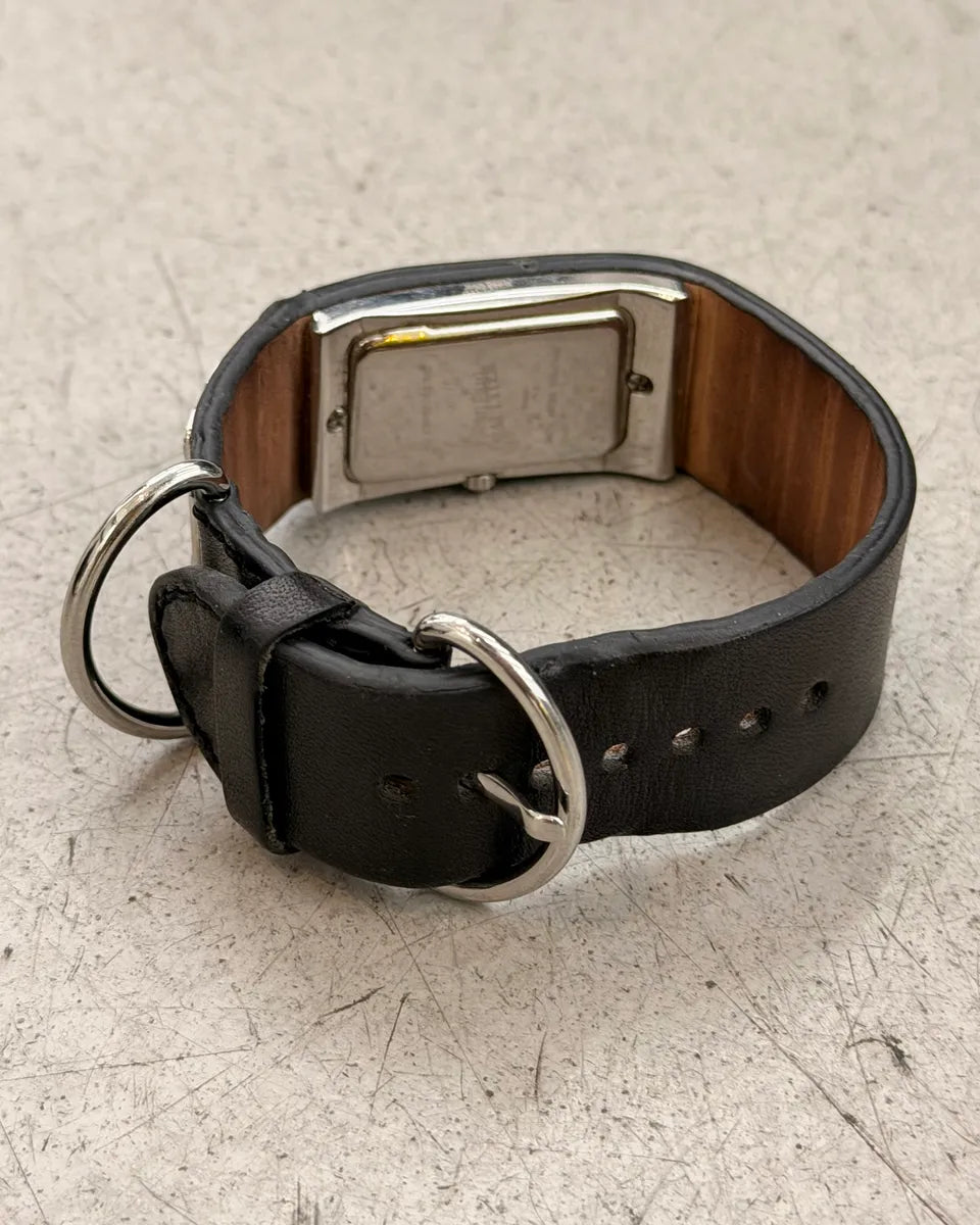 Jean Paul Gaultier Black Leather Multi-Strap Watch pMKbgkS 5