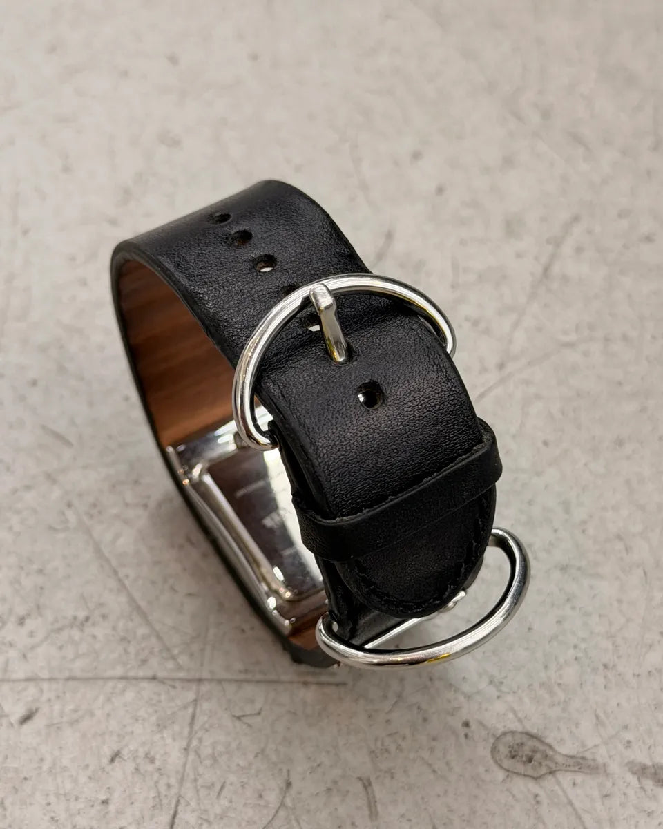 Jean Paul Gaultier Black Leather Multi-Strap Watch pMKbgkS 6