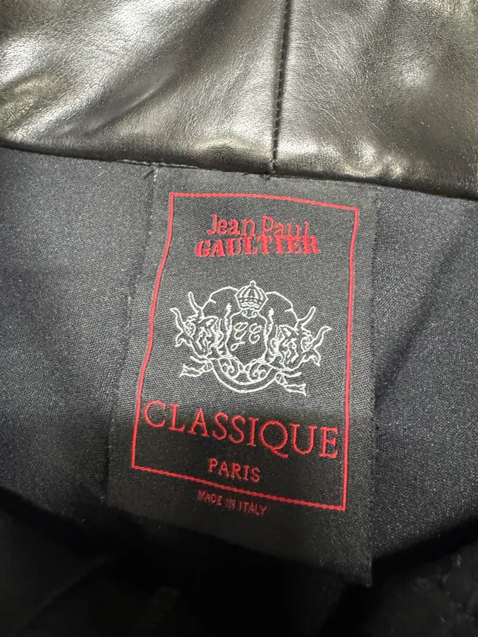 1990s Jean Paul Gaultier Black Faux Leather Pants (M/L) ZwDNmpP 7