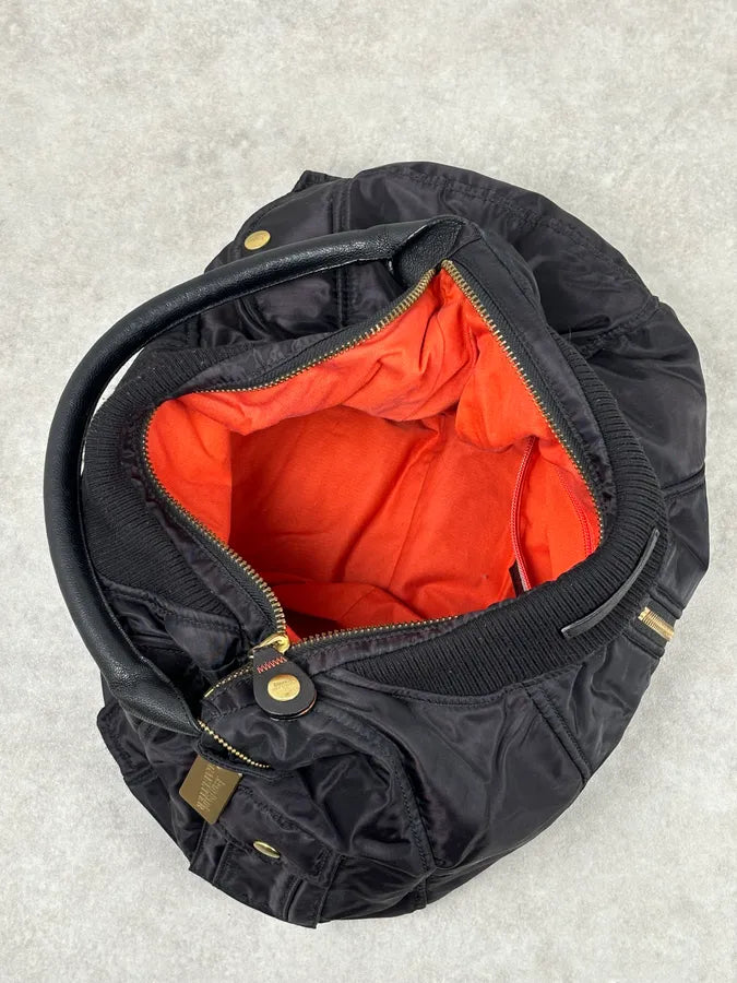 2000s Jean Paul Gaultier Black Nylon Multi-Pocket Hobo Bag ZZojyMU 9