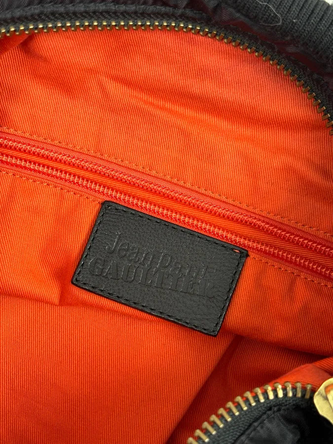 2000s Jean Paul Gaultier Black Nylon Multi-Pocket Hobo Bag ZZojyMU 10