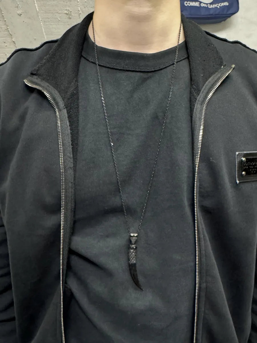 Jean Paul Gaultier Black Ornament Tooth Necklace (OS) ddLKBuu 1