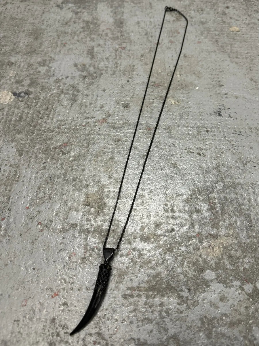 Jean Paul Gaultier Black Ornament Tooth Necklace (OS) ddLKBuu 2