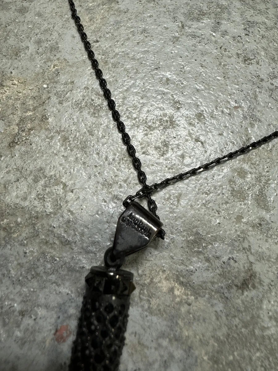 Jean Paul Gaultier Black Ornament Tooth Necklace (OS) ddLKBuu 3