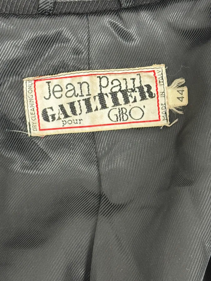 2000s Jean Paul Gaultier Black Signature Trench Coat MhArkHe 11