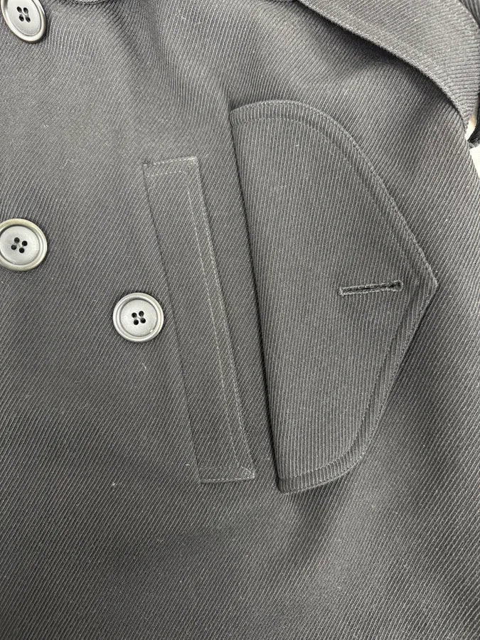 2000s Jean Paul Gaultier Black Signature Trench Coat MhArkHe 10