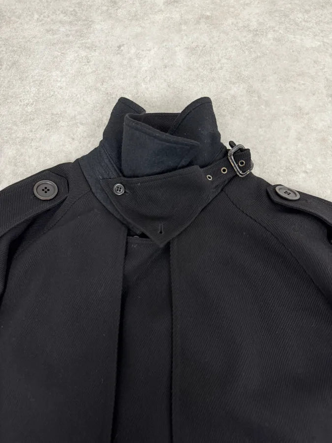 2000s Jean Paul Gaultier Black Signature Trench Coat MhArkHe 7
