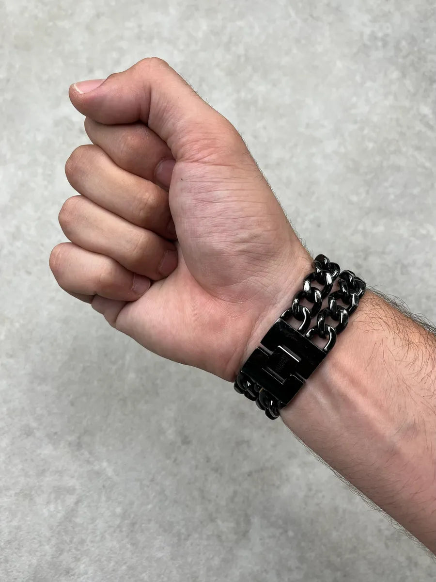 Jean Paul Gaultier Black Stainless Steel Chain Link Watch HOevgNI 4