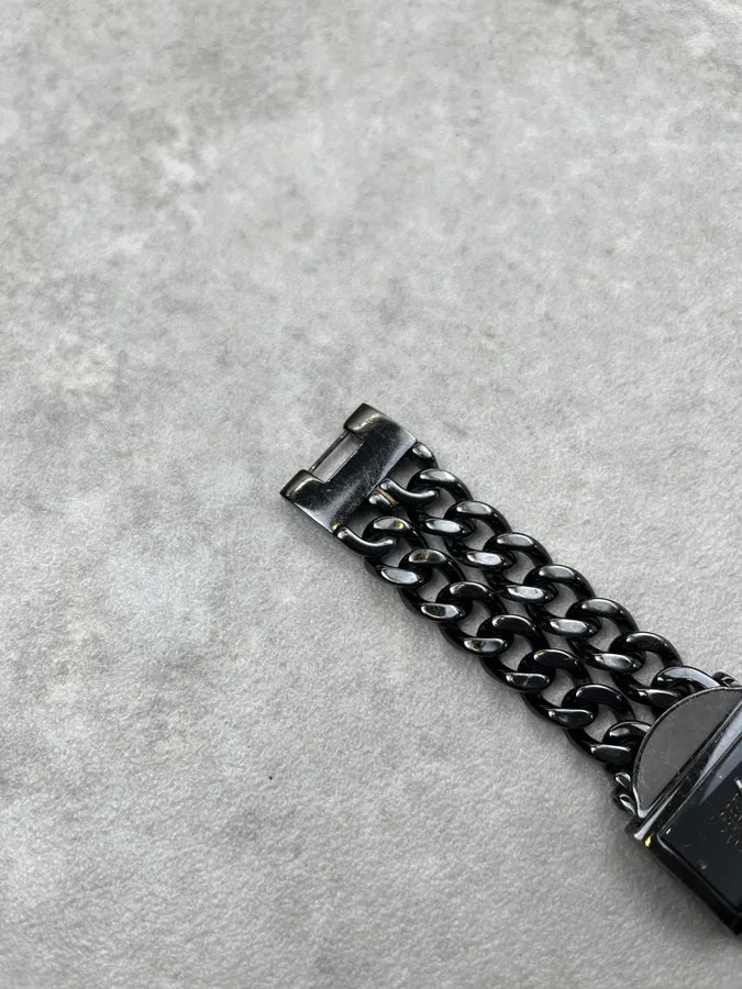 Jean Paul Gaultier Black Stainless Steel Chain Link Watch HOevgNI 5