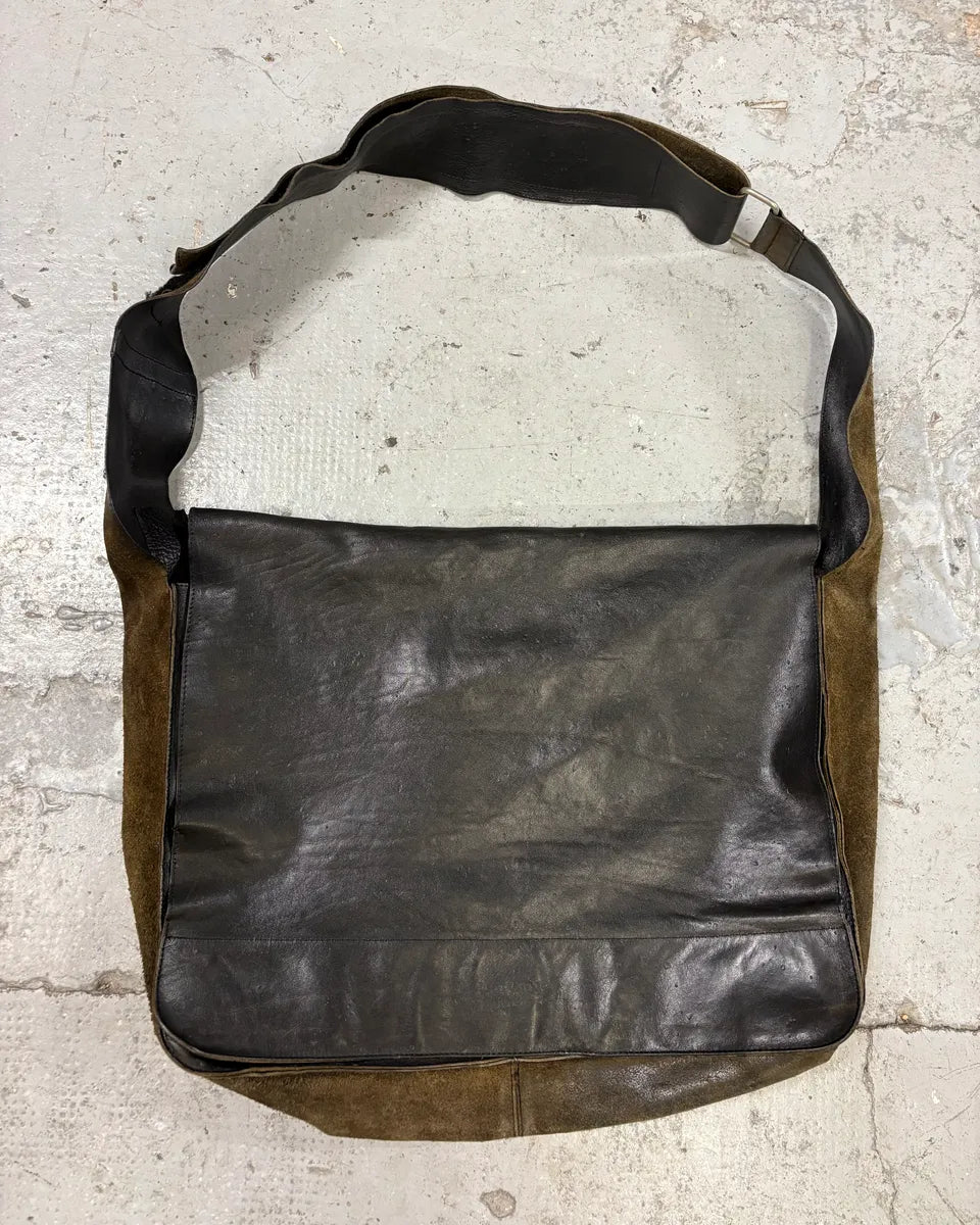 Jean Paul Gaultier Black Suede Leather Shoulder Bag fRBWbmO 0