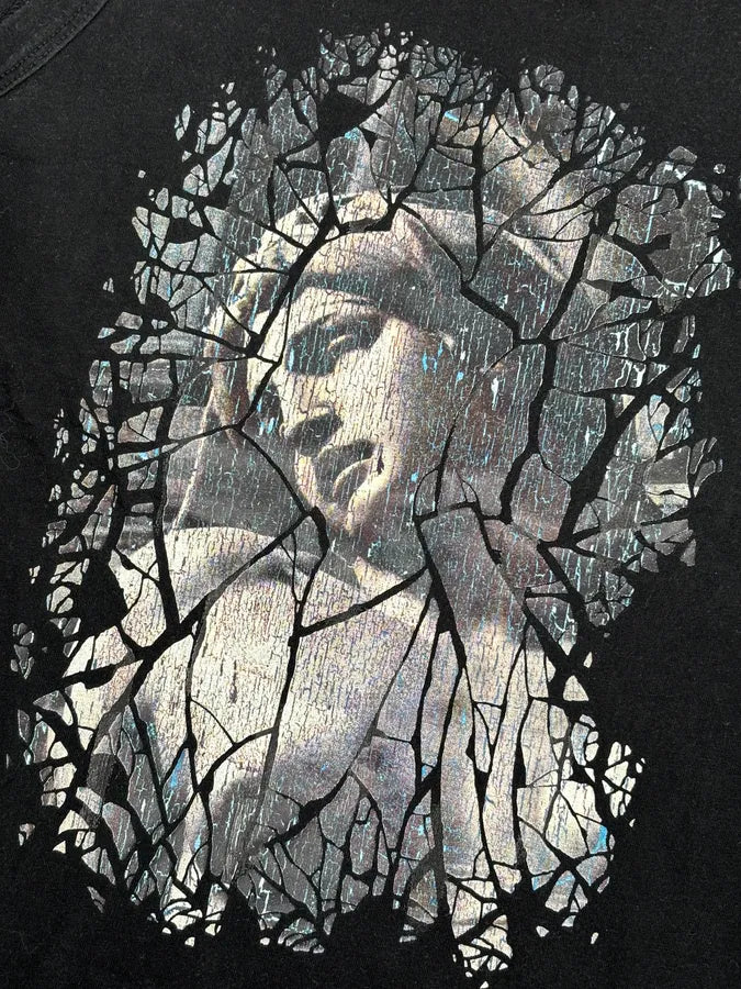 2000s Jean Paul Gaultier Black Destructured Face Tank Top CPKAYhe 6