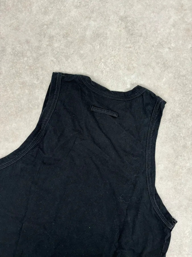 2000s Jean Paul Gaultier Black Destructured Face Tank Top CPKAYhe 5