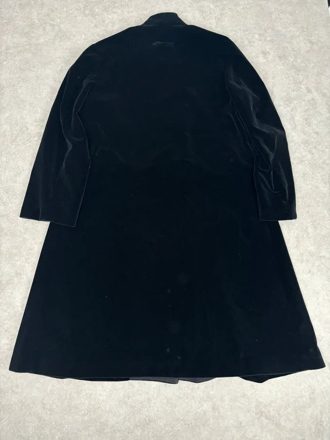 AW2011 Jean Paul Gaultier Black Velvet Double-Breasted Coat ALaSwPe 4