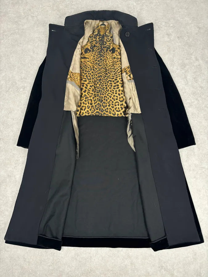 AW2011 Jean Paul Gaultier Black Velvet Double-Breasted Coat ALaSwPe 6