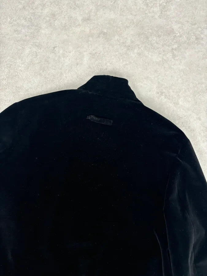 AW2011 Jean Paul Gaultier Black Velvet Double-Breasted Coat ALaSwPe 5