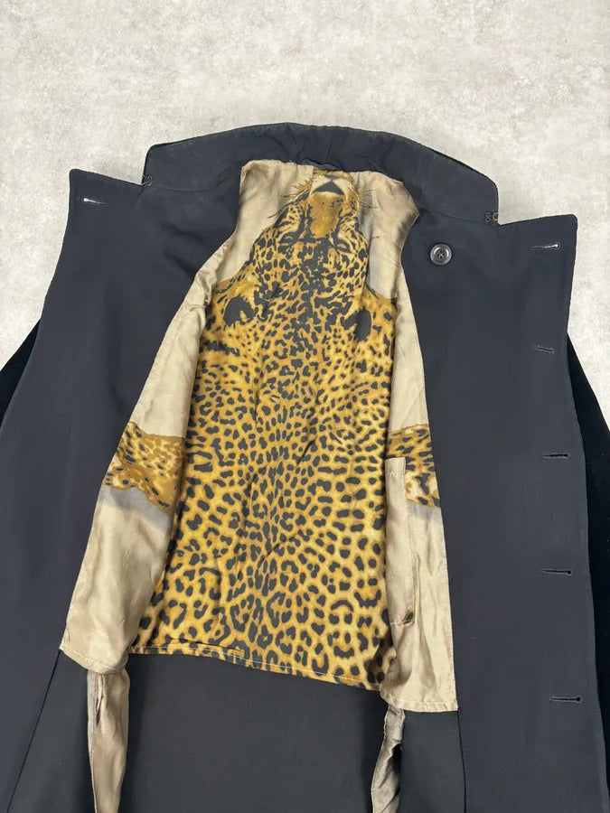 AW2011 Jean Paul Gaultier Black Velvet Double-Breasted Coat ALaSwPe 7