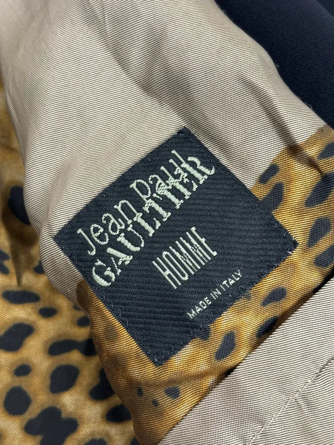 AW2011 Jean Paul Gaultier Black Velvet Double-Breasted Coat ALaSwPe 9