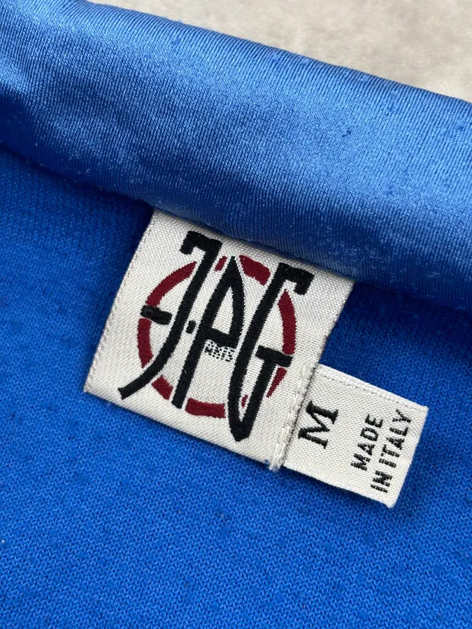 1990s Jean Paul Gaultier Blue Longsleeves Zip-up Polo Shirt YyMyIkX 10