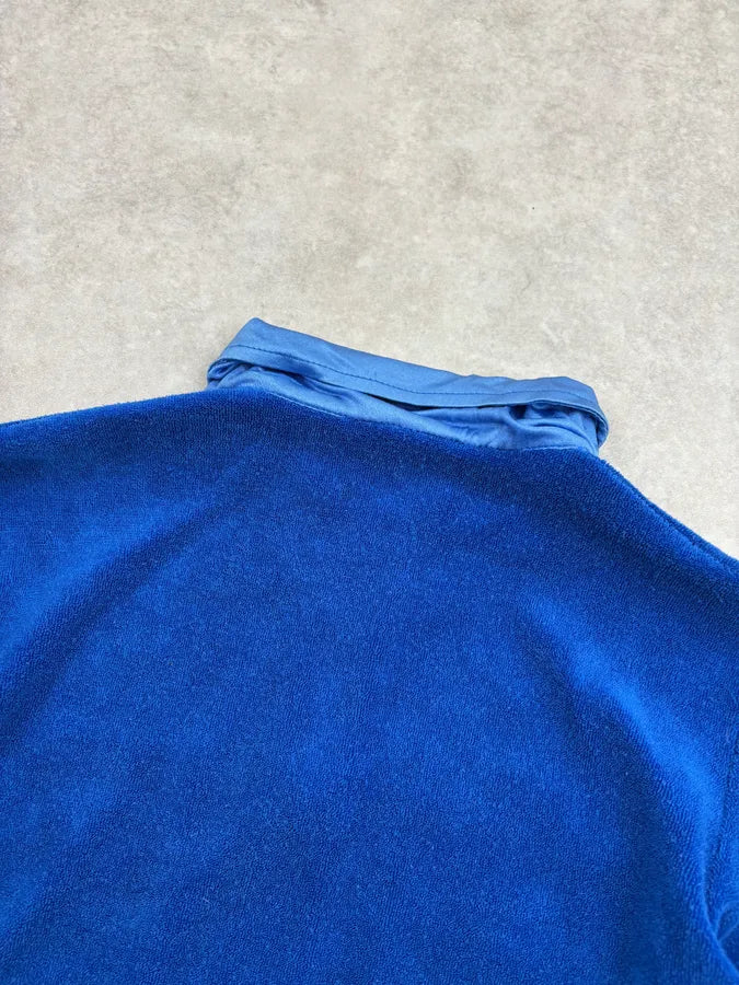 1990s Jean Paul Gaultier Blue Longsleeves Zip-up Polo Shirt YyMyIkX 5