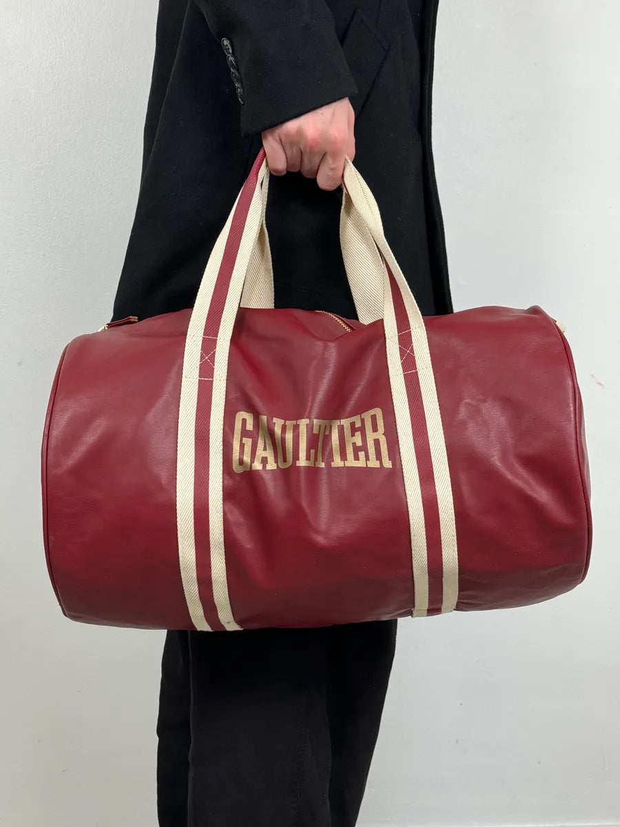 Jean Paul Gaultier Bordeaux Red Boxing Sport Bag uWcMIoy 1