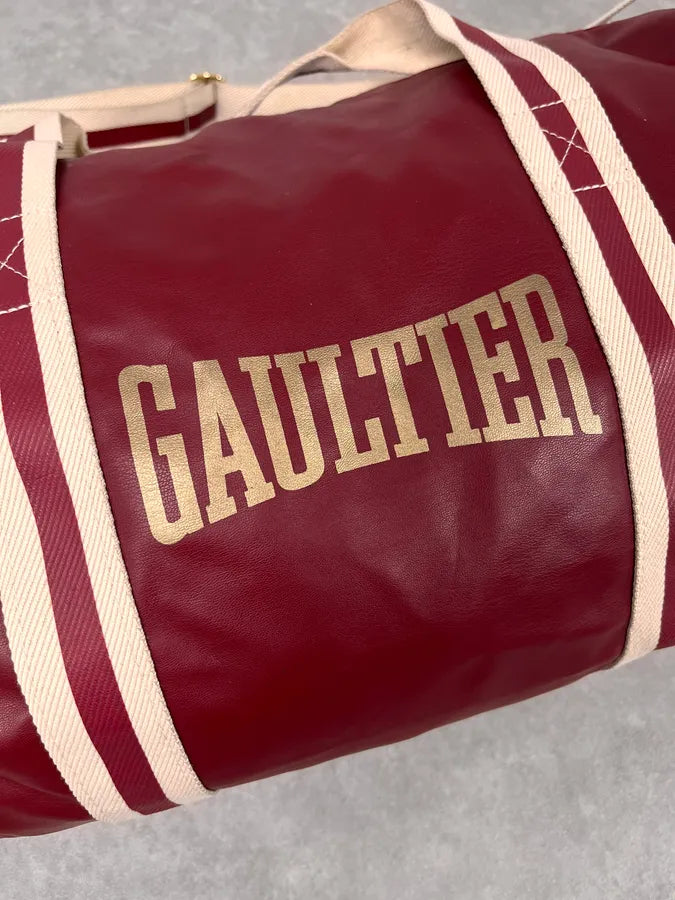 Jean Paul Gaultier Bordeaux Red Boxing Sport Bag uWcMIoy 3