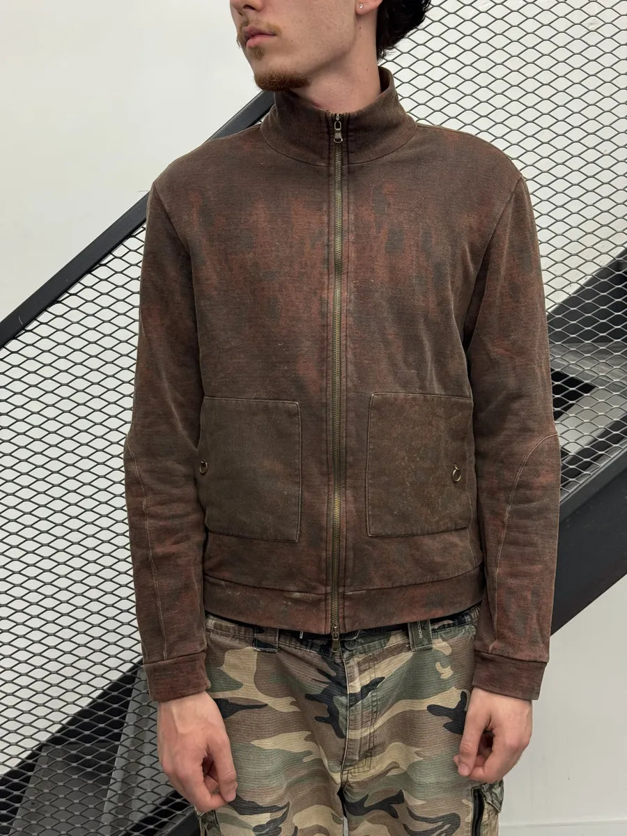 1990s Jean Paul Gaultier Brown Biker Skull Zip-up Jacket ADDxKHR 1