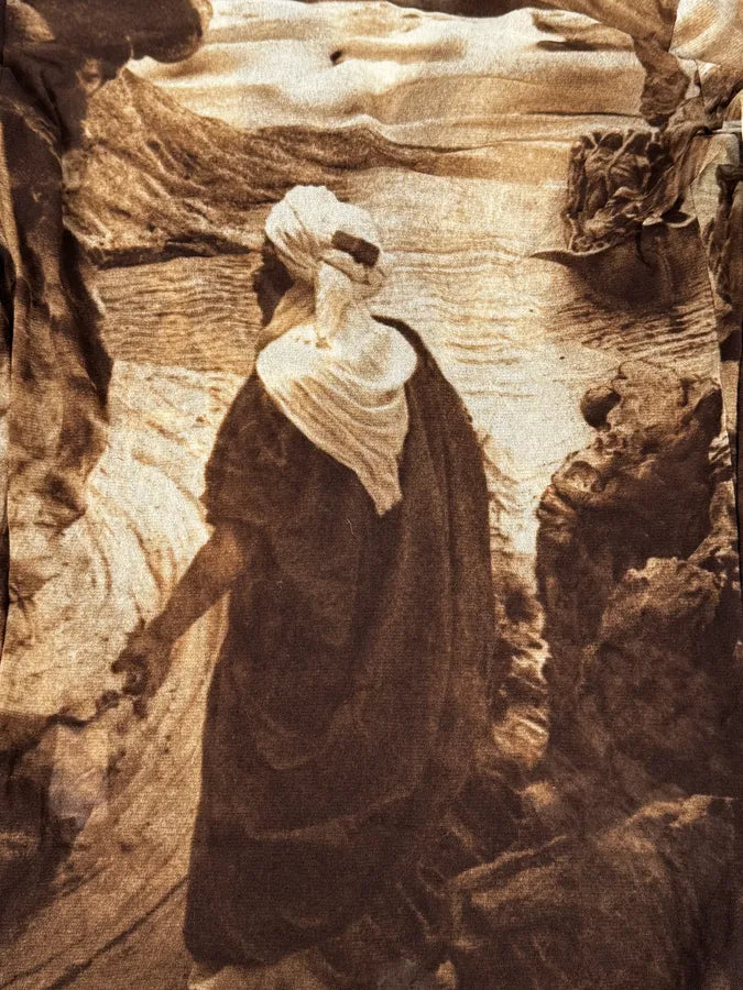 Jean Paul Gaultier Brown Desert Landscape Mesh Cardigan FmqvNgj 8