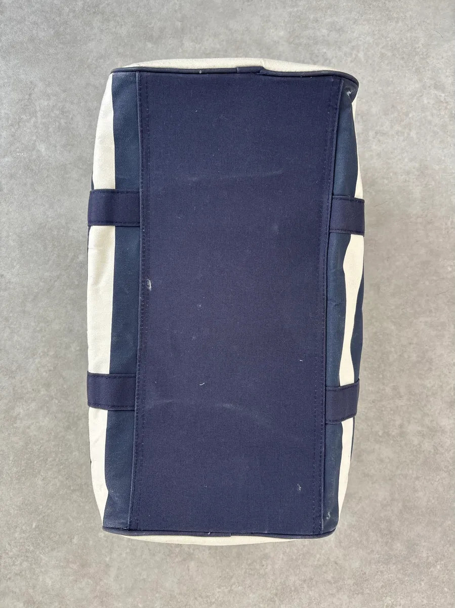Jean Paul Gaultier White & Navy Canvas Striped Handle Bag QJGLTQk 7
