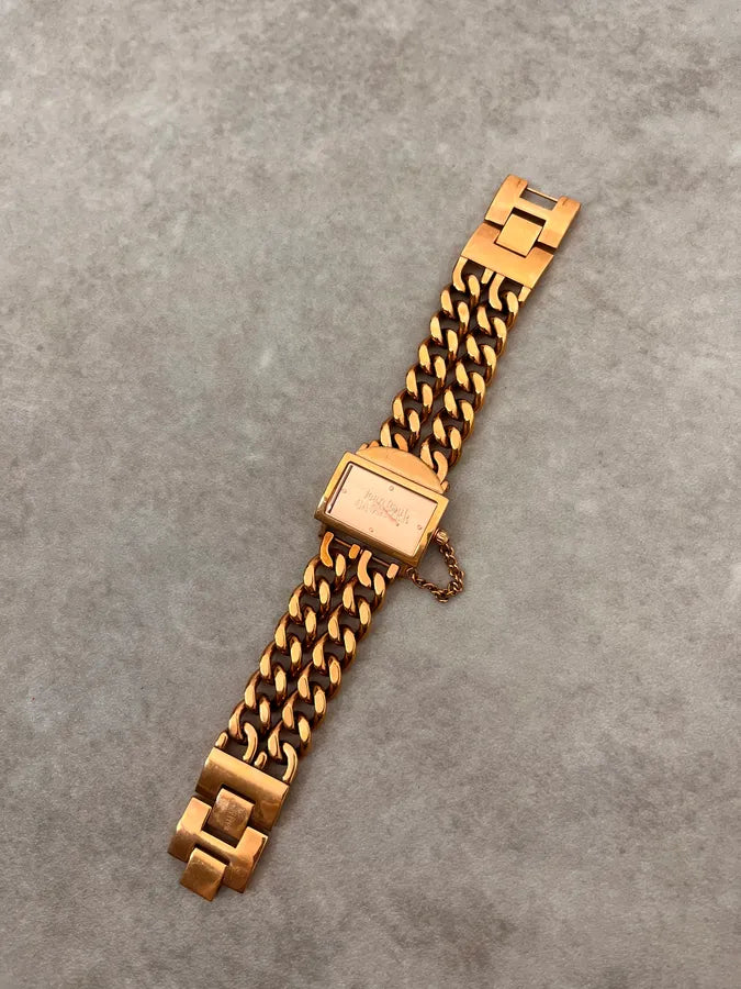 Jean Paul Gaultier Gold Chain Bracelet Watch FAgZymn 0