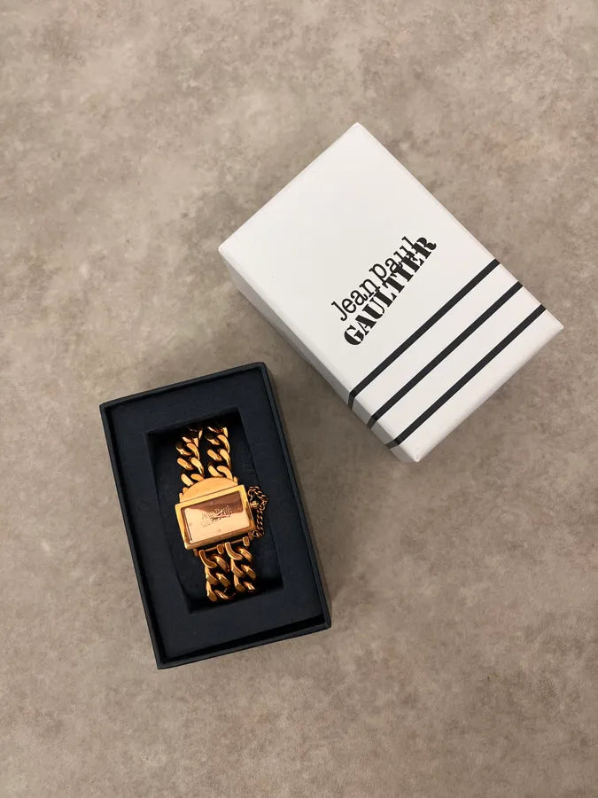 Jean Paul Gaultier Gold Chain Bracelet Watch FAgZymn 2
